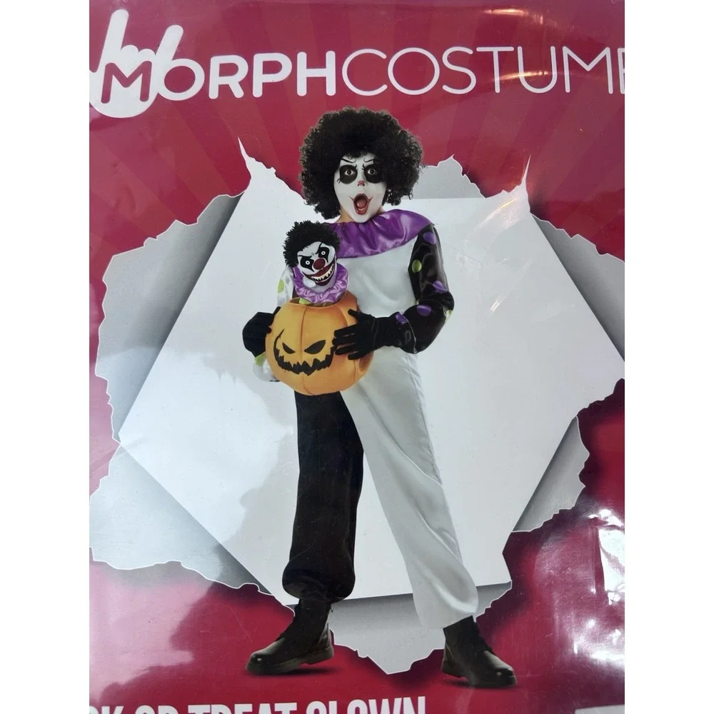 Morph Costumes Tricks Or Treat Clown Halloween Costume Kids Size L